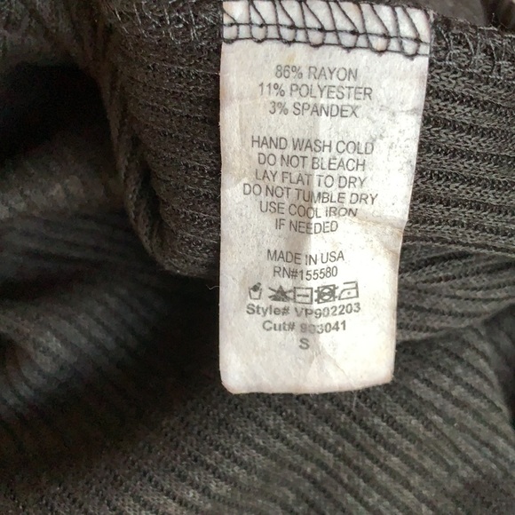 NWT! Maronie Grady Ribbed Wide Leg Black Palazzo - Picture 10 of 10